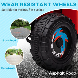 6V Quad for children with wear-resistant wheels, red