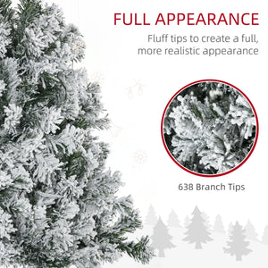 6ft Pre-Lit Artificial Christmas Tree with Warm White LED Light