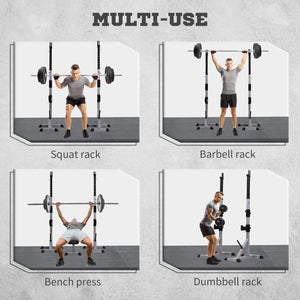 2-piece dumbbell rack with adjustable height, 200 kg capacity