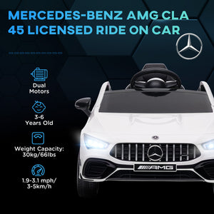Mercedes-Benz AMG 12V Licensed with Remote Control, White