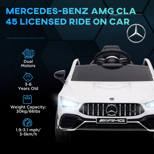 Mercedes-Benz AMG 12V Licensed with Remote Control, White