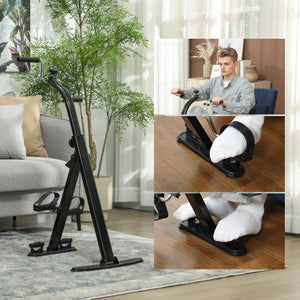 Foldable Leg Exercise Bike with LCD Display for Seniors