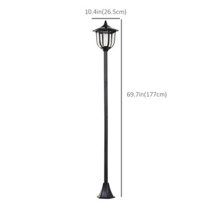 Solar-powered outdoor garden torch, 6 LEDs, water-resistant