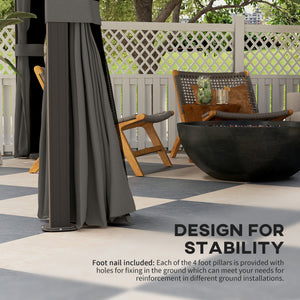 Luxury Aluminum Hardtop Gazebo with Metal Roof and Garden Sun Shelter