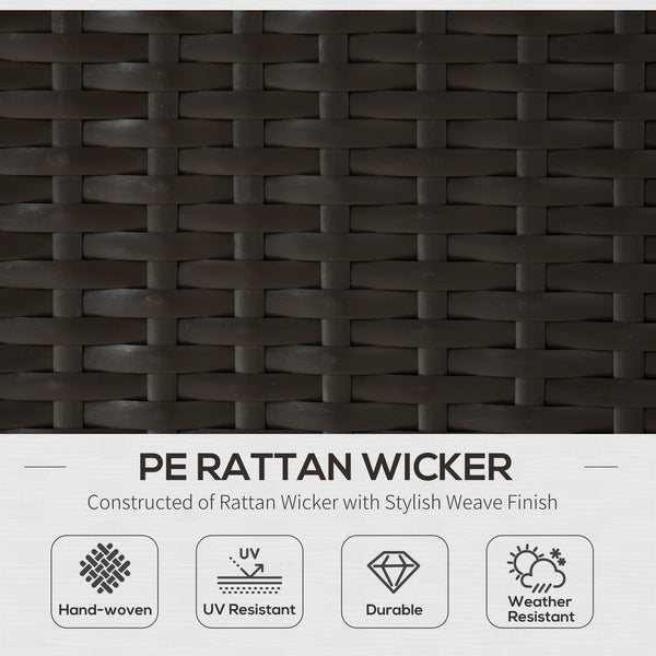 7-piece rattan garden furniture set, wicker corner sofa for patio, blue