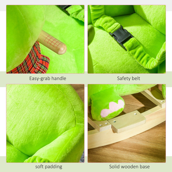 2-in-1 Interactive Rocking Dinosaur with Songs, Green