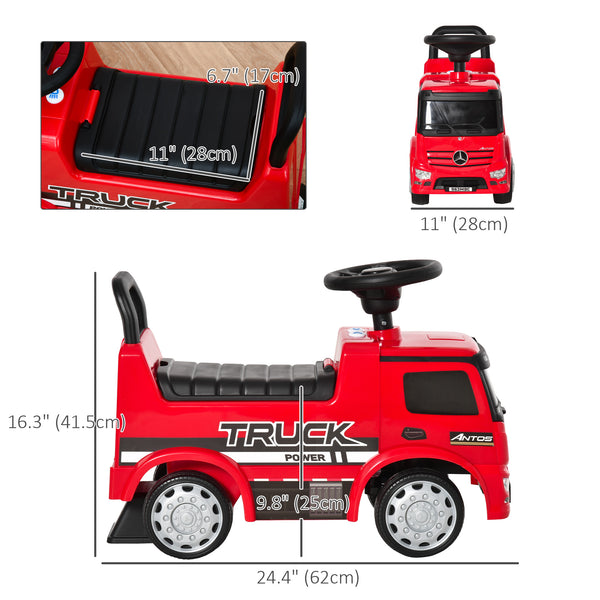 Mercedes-Benz Antos for toddlers, red