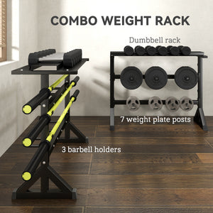 Versatile Gym Organizer with Multi-Function Rack