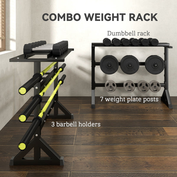 Versatile Gym Organizer with Multi-Function Rack
