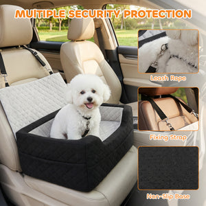 Padded car seat for dogs and cats up to 22 lbs