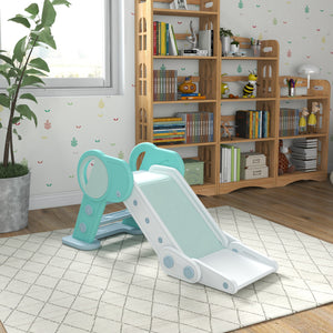 Green foldable toddler slide