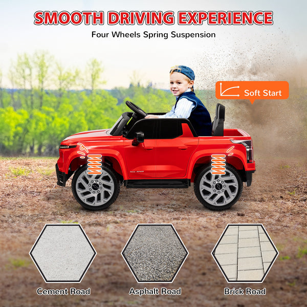 Licensed Chevrolet Silverado RST 12V Electric with Remote Control, Red