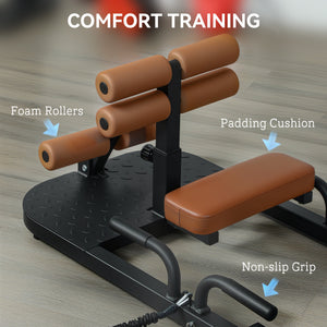 Foldable Squat Machine with Push-Up Stand, Versatile Butt Workout Equipment