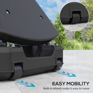 1.5-3m Outdoor Basketball Hoop with Shatterproof Backboard