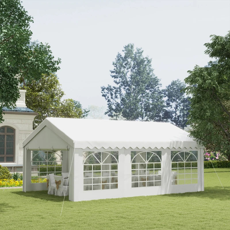13 x 20 ft. Wedding Party Tent with Sidewalls, White