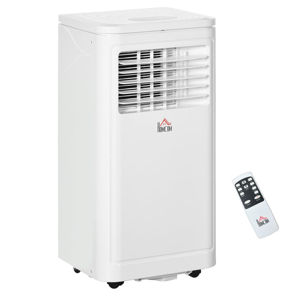 8,000 BTU Portable Air Conditioner with Cooling, Dehumidifier, Remote Control, Cream Color