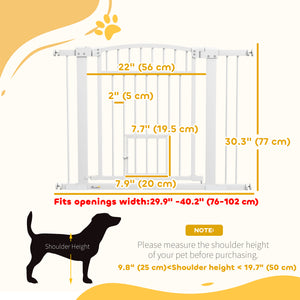 Extra Wide Pet Gate with Small Door