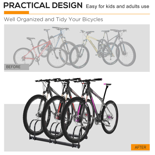 3-bike rack, black