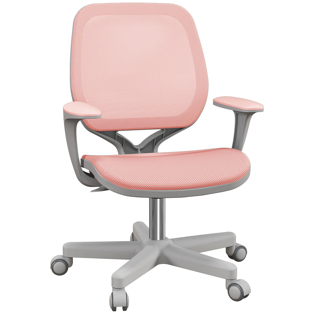 Office chair with mesh backrest, pink
