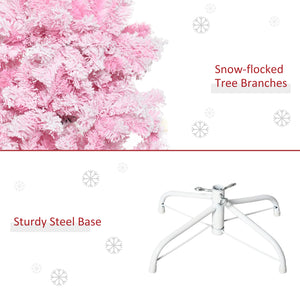 5ft Pink Snow Frosted Artificial Christmas Tree