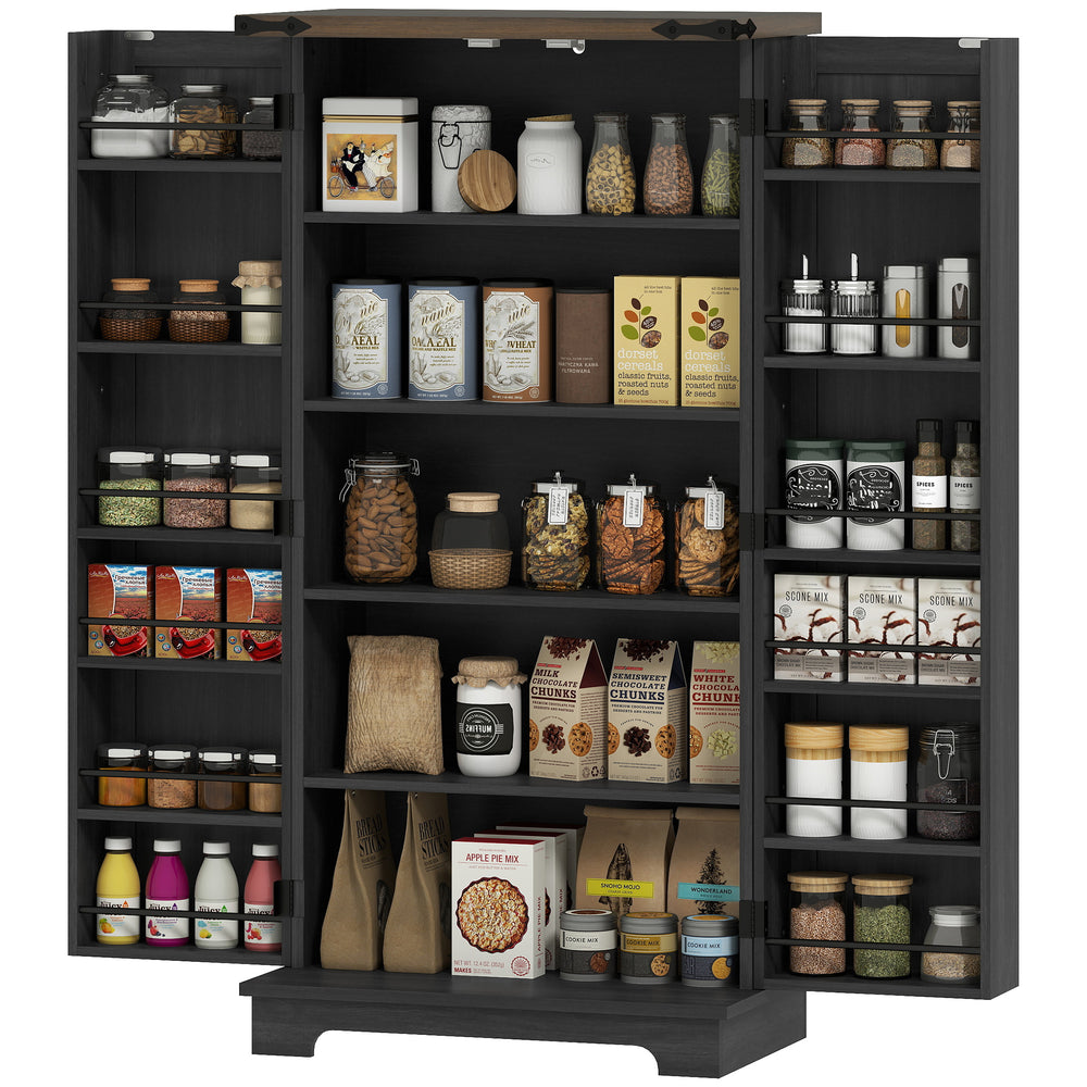 Pantry Storage Cabinet, Black