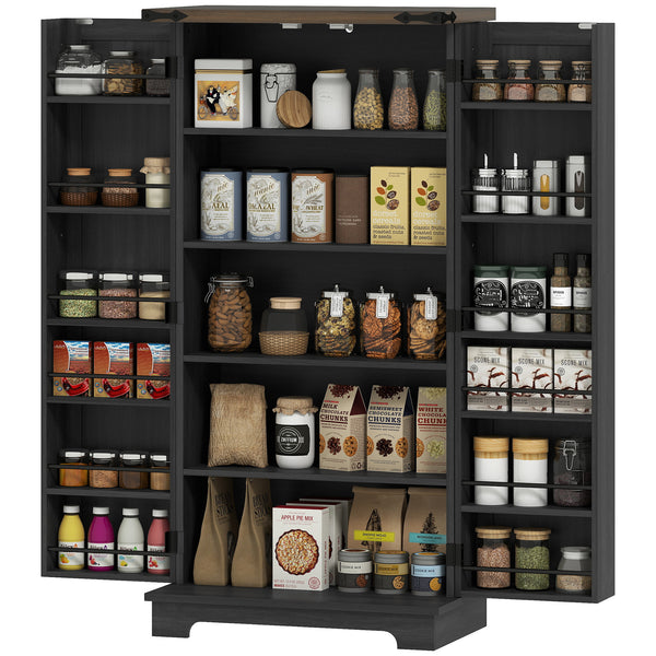 Pantry Storage Cabinet, Black