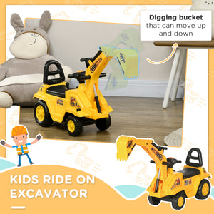 3-in-1 push excavator