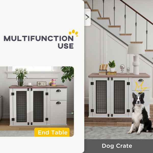 44-inch cage cabinet with double door and storage drawer