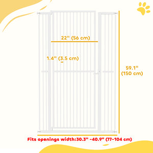 Extra Tall Pet Gate, White
