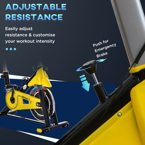 Stationary exercise bike, adjustable resistance with LCD display