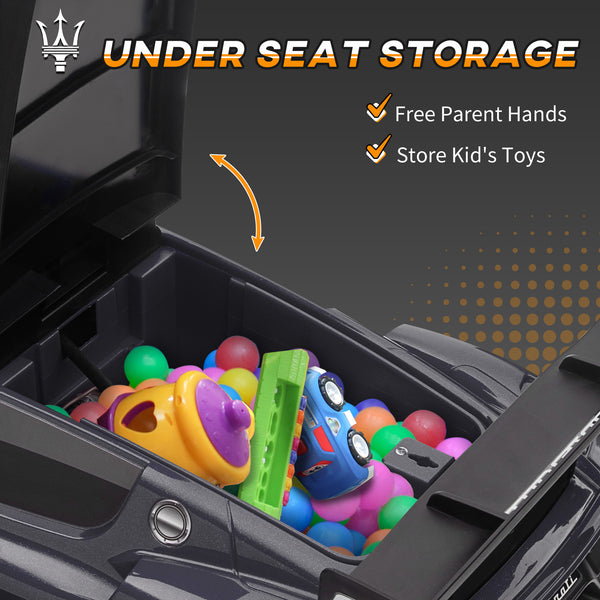 Maserati GT2 6V for toddler, gray