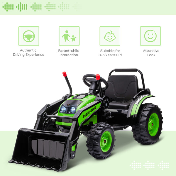 6 Volt Battery Powered Kids Tractor, Green
