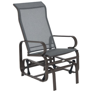 Rocking chair, brown/grey