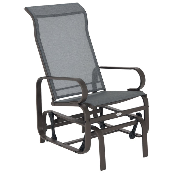 Rocking chair, brown/grey