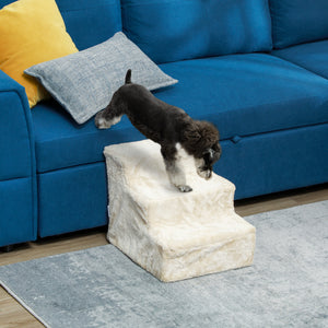3-Step Pet Ramp with Removable Cover, Beige