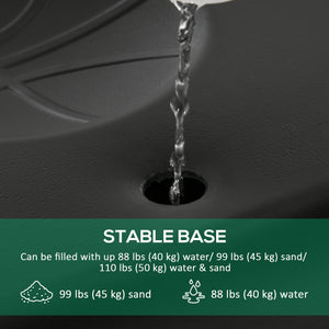 Portable basketball hoop, adjustable height from 2.1 to 2.6 m with wheels