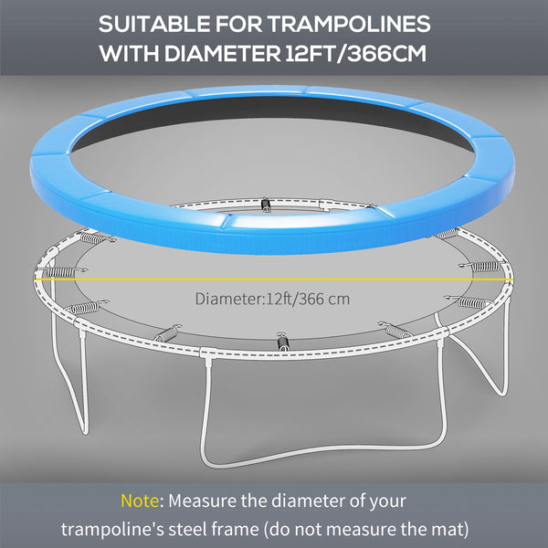 12-foot replacement trampoline pad, light blue 