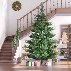 9ft Artificial Christmas Tree with Metal Base