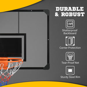 Mini wall-mounted basketball hoop