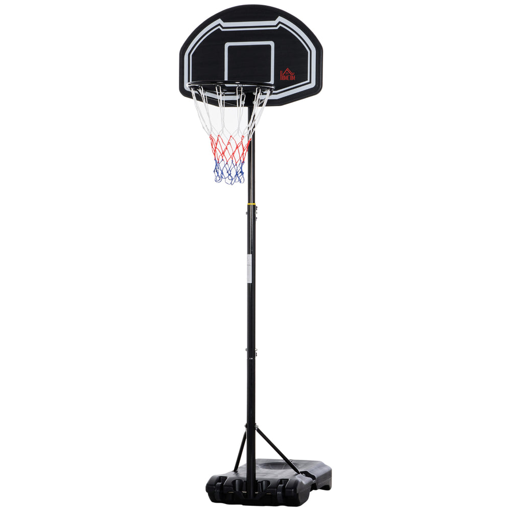 Basketball Hoop with Stand and Weighted Base, Casters, Black