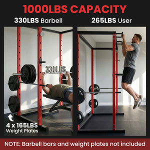 Power cage with 454 kg (1000 lbs) capacity and adjustable height