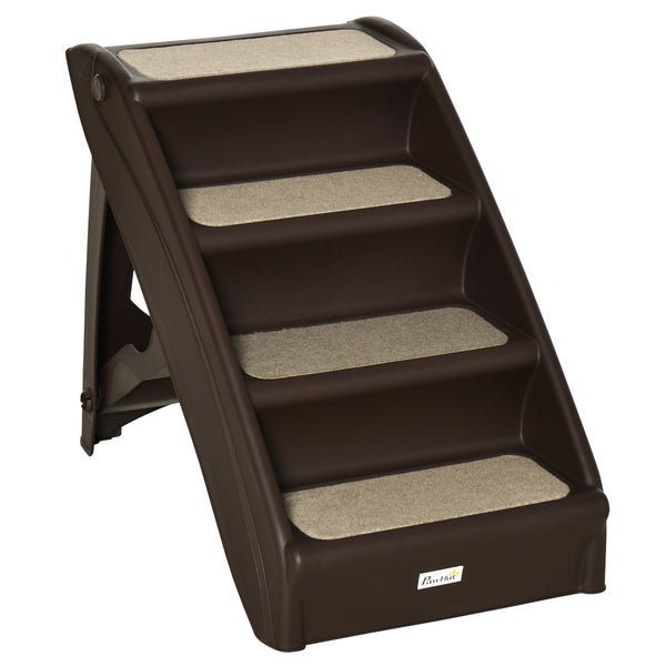 Portable stairs for dogs and cats, dark brown