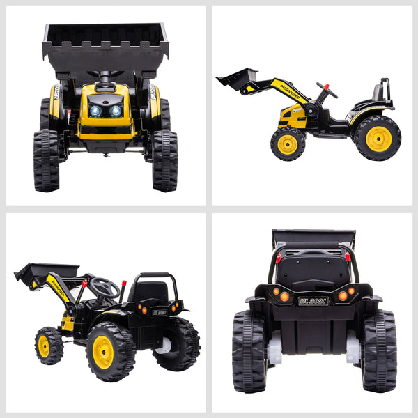 6V Battery Powered Kids Tractor, Yellow