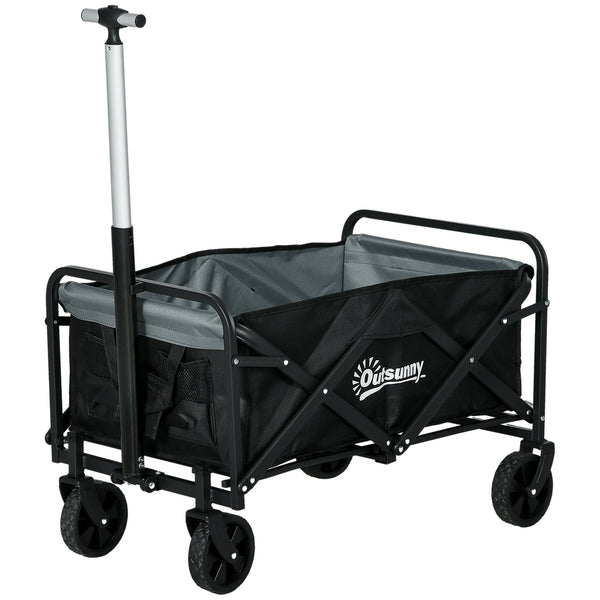 Folding garden cart with steel frame
