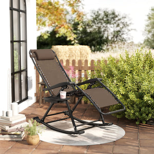 2-in-1 adjustable zero-gravity recliner chair, brown