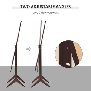 Full-length floor mirror with 2-position adjustable angle