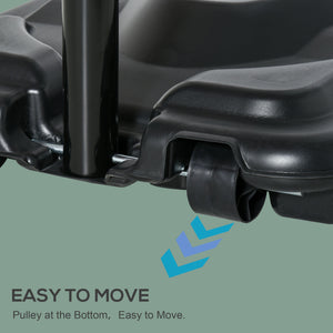 6.5-10ft Adjustable Portable Basketball Hoop