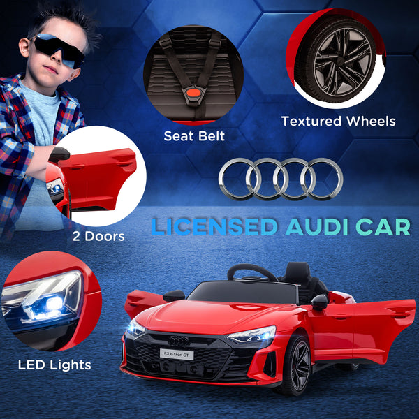 Audi RS with 12V remote control, red