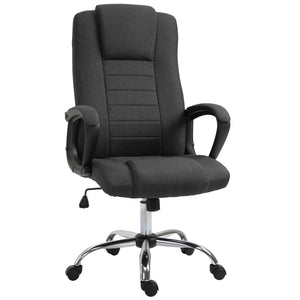 High-back office chair, anthracite grey