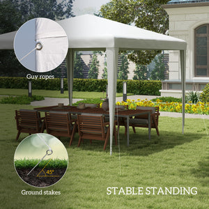 Portable 10 x 10 party tent, white
